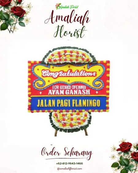 Sewa Papan Bunga Ratu Abung